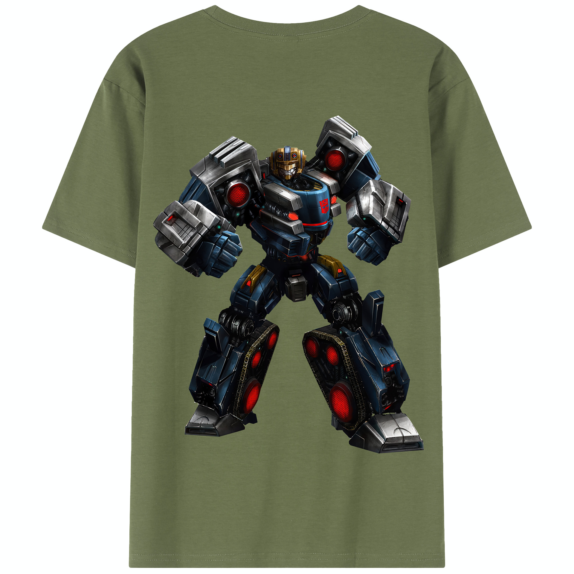 （画像用） Transformers トランスフォーマー 綿100％半袖Tシャツ（背面プリント）
